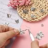 100Pcs 10 Styles Tibetan Style Zinc Alloy Pendants TIBEP-CJ0002-91-3