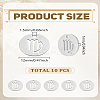 10Pcs 304 Stainless Steel Charms STAS-LP0003-19I-2