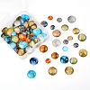 Luminous Glass Cabochons GLAA-SZ0001-13-6