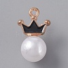 Resin Imitation Pearl Pendants FIND-TAC0002-041E-1