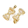Brass Cubic Zirconia Pendants KK-L251-38G-2