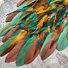 Tree of Life Resin & Acrylic & Woven Net/Web with Feather Hanging Ornaments HJEW-A013-02-4