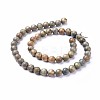 Natural Sandalwood Beads Strands X-WOOD-F008-02-C-2