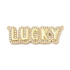 Brass Micro Pave Cubic Zirconia Pendants KK-A285-03A-G-1