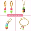 30Pcs 3 Styles Printed Alloy Pendants PALLOY-CJ0002-49-6