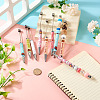 6Pcs 6 Styles Printed Plastic Ball-Point Pen AJEW-TA0001-82-6