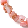 Dyed Natural Freshwater Shell Beaded Stretch Bracelets for Men Women BJEW-JB12478-02-4