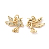 Brass Micro Pave Cubic Zirconia Pendants ZIRC-I063-37G-1