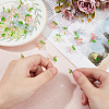 56Pcs 7 Colors Acrylic Pendants PALLOY-DC00026-3