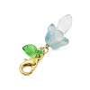 Mushroon Glass & Acrylic Pendant Decorations HJEW-JM02497-5