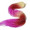 Transparent Gradient Color Glass Beads Strands X1-GLAA-H021-01B-10-1