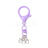 Spray Painted Eco-Friendly Alloy Double Eye Swivel Clasps and Iron Lobster Claw Clasps HJEW-JM04661-4