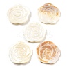 Natural Freshwater Shell Carved Pendants SHEL-Z002-01-1