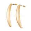 Banana Brass Stud Earrings for Women LS-EJEW-G391-06G-2