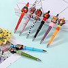 12Pcs 6 Style Food Grade Eco-Friendly Silicone Focal Beads SIL-SZ0002-72A-6