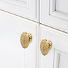 Oval Brass Wooden Box Pull Handle FIND-WH0817-193G-5