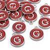 Platinum Plated Alloy Enamel Charms ENAM-S118-03G-P-4