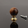 Metal & Natural Tiger Eye Drawer Knobs PW-WG57F80-01-1