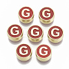 Alloy Enamel Beads X-ENAM-S122-028G-NR-1