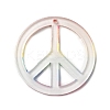 Rainbow Color Printed Acrylic Pendants OACR-B006-01B-2