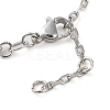 Brass Micro Pave Clear Cubic Zirconia Link Bracelets BJEW-Q336-01B-P-3