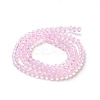 Baking Paint Transparent Glass Beads Strands DGLA-A034-J4MM-D09-2