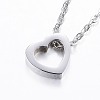 Tarnish Resistant 304 Stainless Steel Pendant Necklaces LS-NJEW-G287-15P-1