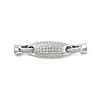 Brass Micro Pave Cubic Zirconia Fold Over Clasps KK-U059-15P-1