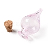 Teardrop Glass Cork Bottles Ornament LS-AJEW-A039-01J-2