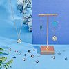 60Pcs 10 Style 201 Stainless Steel Bead Cap Pendant Bails STAS-UN0028-25-3