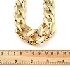 Acrylic Chunky Curb Chain Necklaces for Women NJEW-D313-02-3