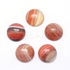 Natural Banded Agate Cabochons X-G-P393-R40-12mm-1