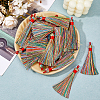 30Pcs Polyester Tassel Big Pendant Decorations FIND-FH0010-73-4