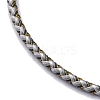 Polyester Cord Braided Bracelet Makings MAK-Z003-01P-12-2