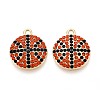 Alloy Pendants PALLOY-R153-01G-03-1