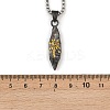 Alloy Sun Totern Pendant Box Chain Necklaces NJEW-Z101-02B-3
