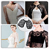 Detachable Polyester Bridal Lace Shawls AJEW-WH0248-14A-7