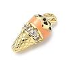 Brass Micro Pave Cubic Zirconia Pendants KK-H255-03G-04-2