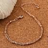 Rack Plating Brass Cable Chain Bracelets BJEW-G735-04RG-1