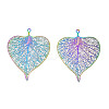 Ion Plating(IP) 304 Stainless Steel Filigree Pendants STAS-S118-081-1