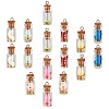 Glass Wishing Bottle Pendant Decorations GLAA-SC0001-12-1