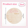 Wooden Baby Photo Props WOOD-WH0002-56A-2