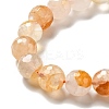 Natural Yellow Hematoid Quartz/Golden Healer Quartz Beads Strands G-E571-34C-4