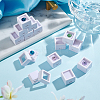 Square Plastic Loose Diamond Storage Boxes LS-CON-WH0095-49A-5