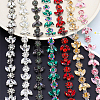 1.8M 4 Colors Iron Rhinestone Strass Chains CH-WR0001-04-5