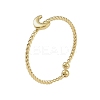 304 Stainless Steel Open Cuff Rings for Women LS-RJEW-H229-04G-01-1