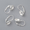 304 Stainless Steel Leverback Earring Settings LS-STAS-F191-03S-14mm-1
