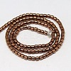 Electroplate Non-magnetic Synthetic Hematite Beads Strands G-J163-2x2mm-M-3