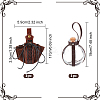 PU Leather Cord Bracelet & Chain Belt AJEW-OC0004-77A-3
