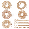 WADORN 5Pcs 5 Styles Alloy & Iron Chain Bag Straps DIY-WR0003-12-1